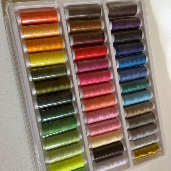 New in box bright and colorful polyester thread, 39 pc, sewing kit - Picture 2 of 3